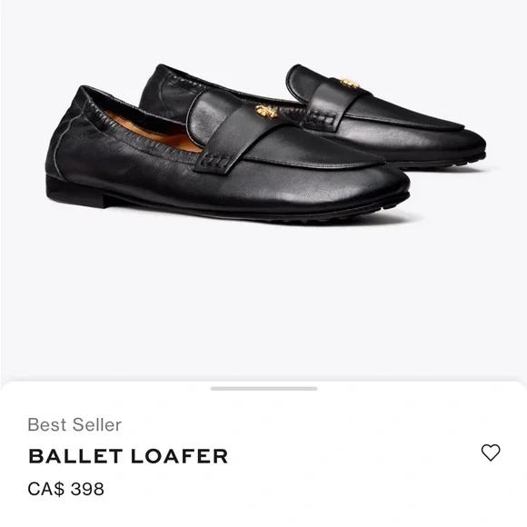 NEW Tory Burch Ballet Loafer Black size 7 - Picture 2 of 8